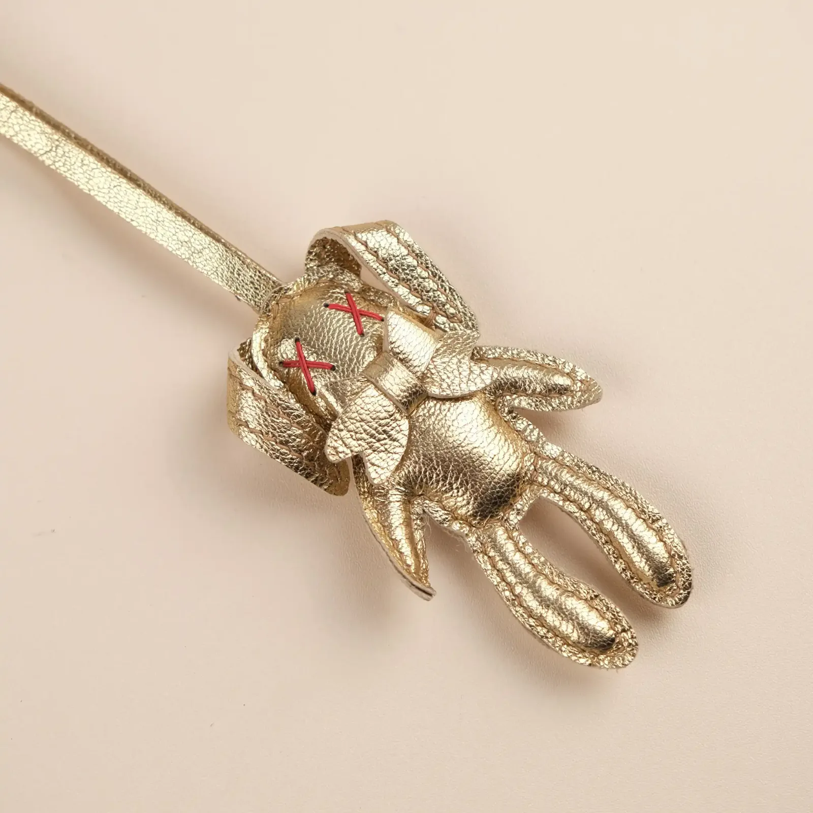 Charm Thỏ Bling Bling – Da Bò Ánh Kim - Silver, Gold, Red, Brown - Hình 8