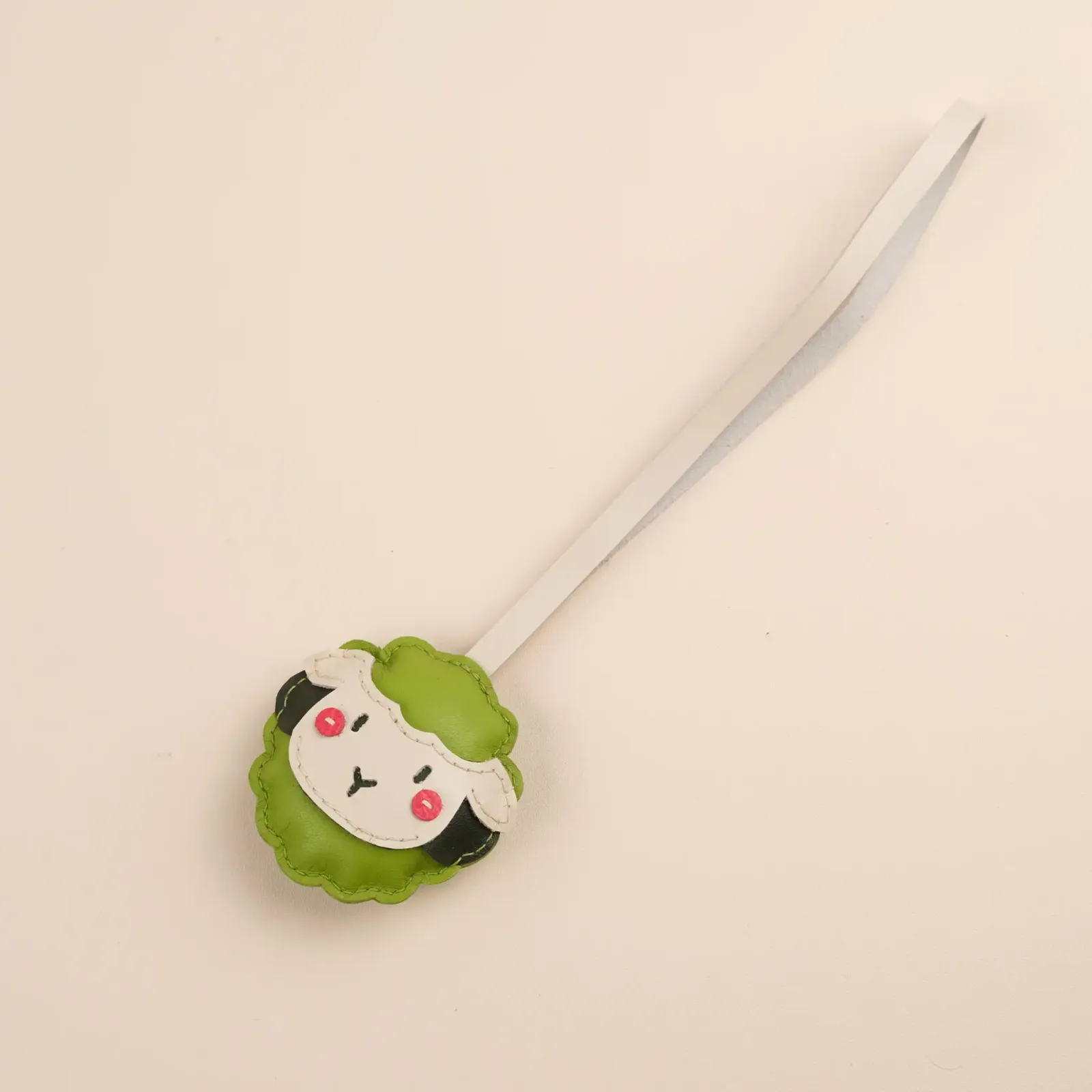 Charm cừu - Da bò - Pink, Yellow, Green, Black - Hình 14