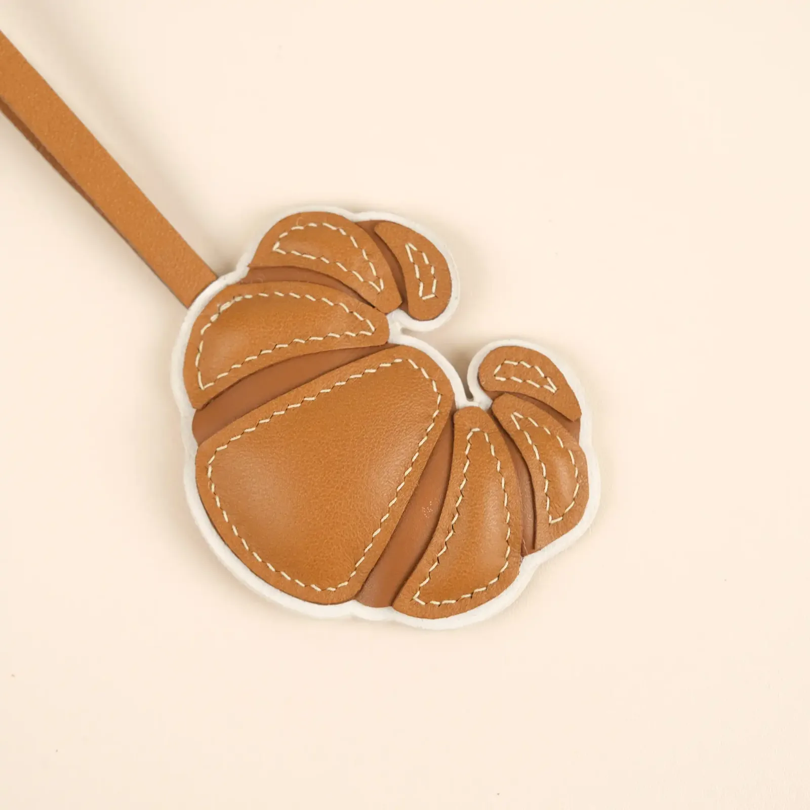 Charm Croissant - Da bò - Black, Brown - Hình 7