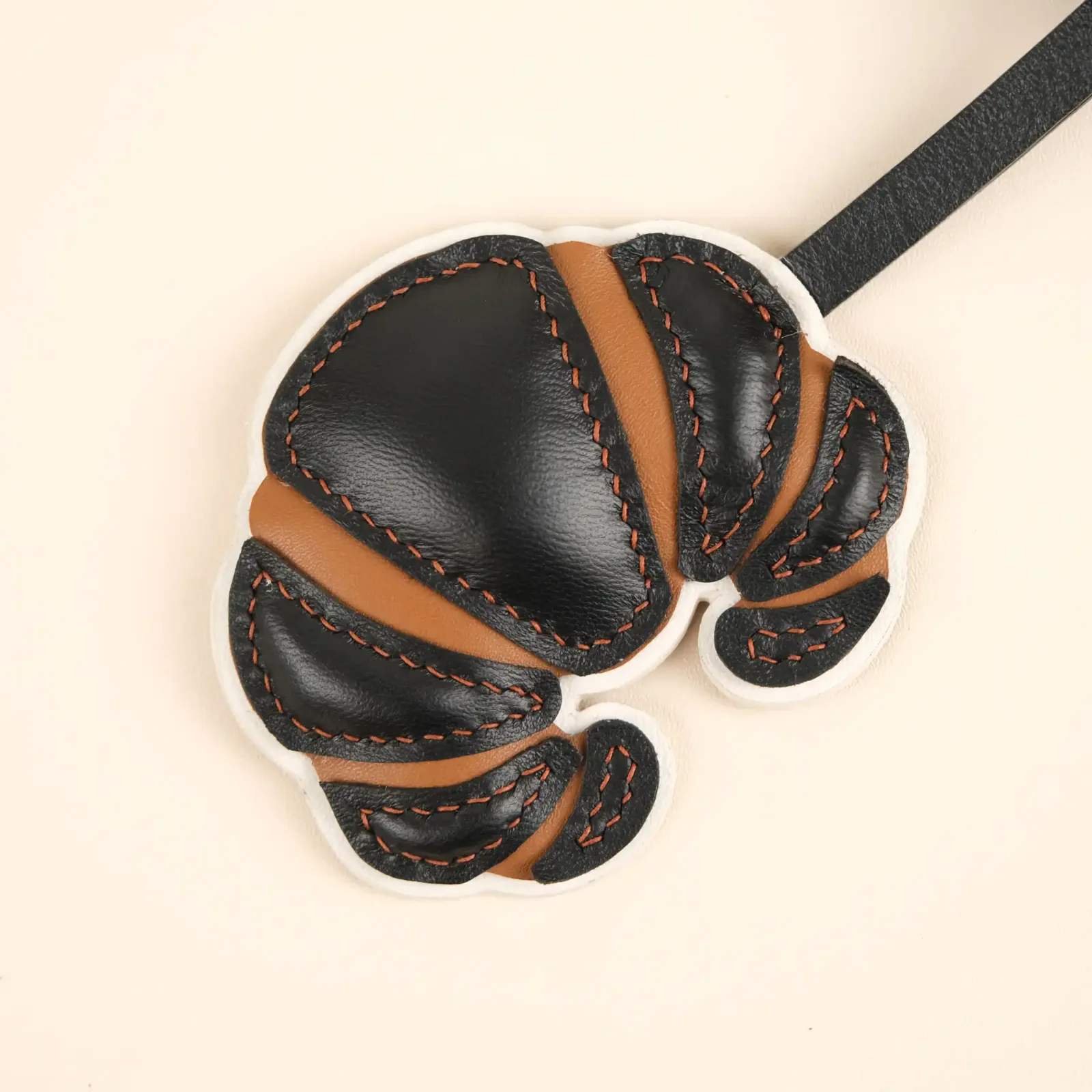 Charm Croissant - Da bò - Black, Brown - Hình 6