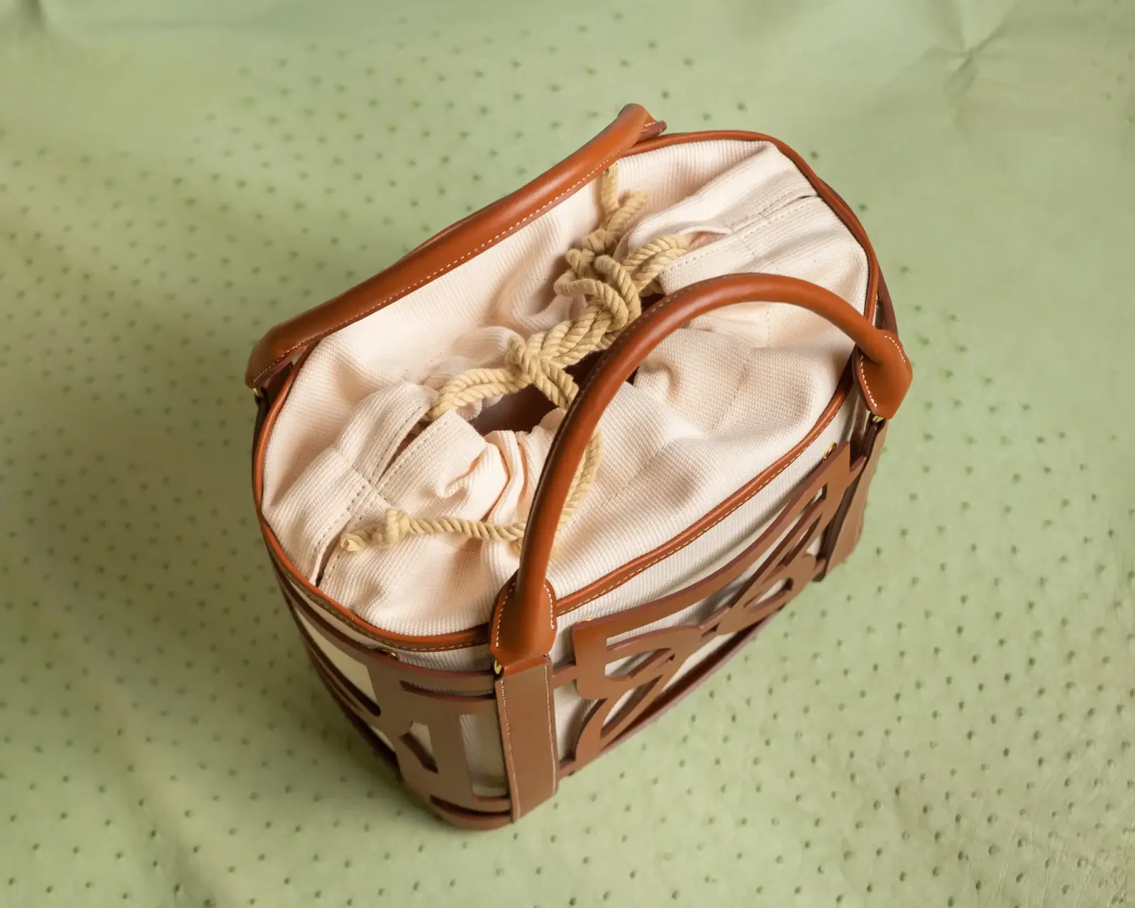 Dee25 Bag - Da Bò Thảo Mộc x Canvas - Hình 6