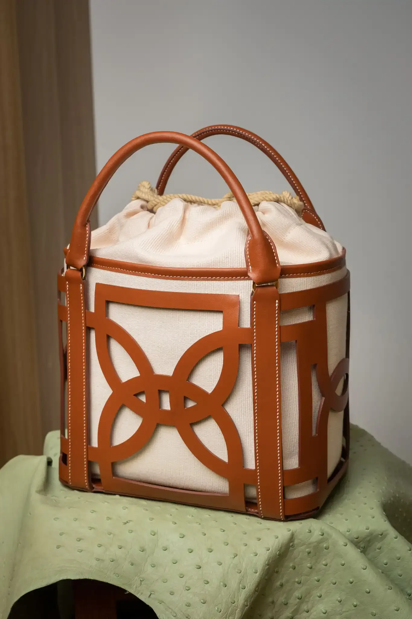 Dee25 Bag - Da Bò Thảo Mộc x Canvas - Hình 4