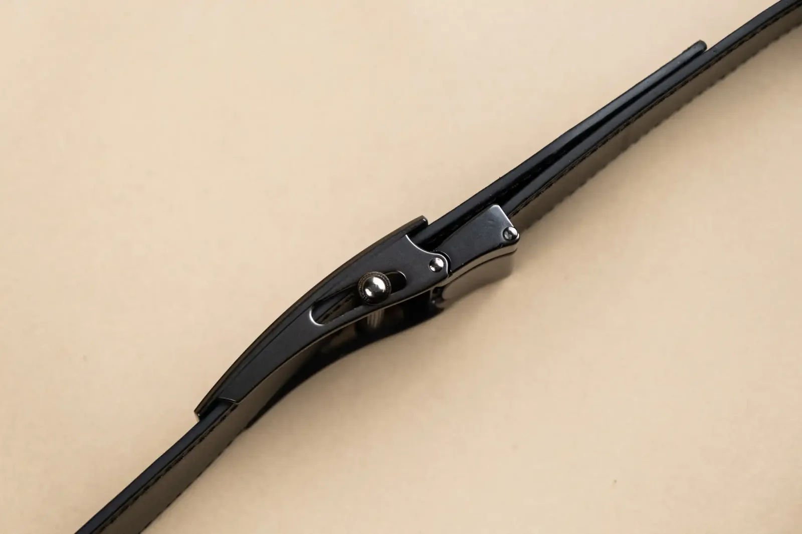 Thắt Lưng Khóa Trượt - Da Bò - Black, Brown - Hình 10