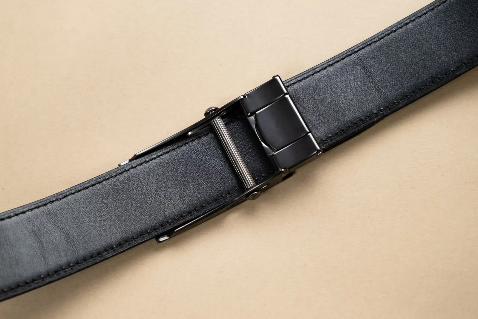 Thắt Lưng Khóa Trượt - Da Bò - Black, Brown - Hình 9