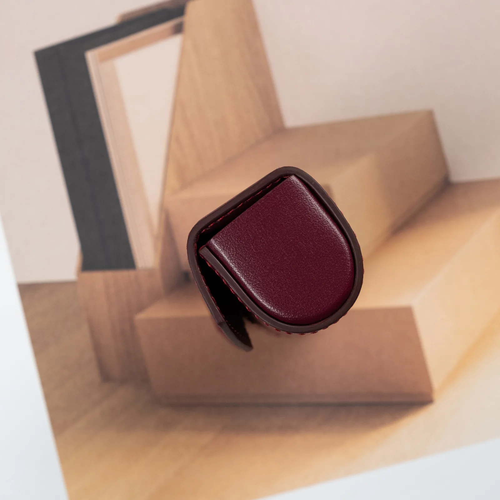 Lipstick Case - Da bò - DarkRed - Hình 7