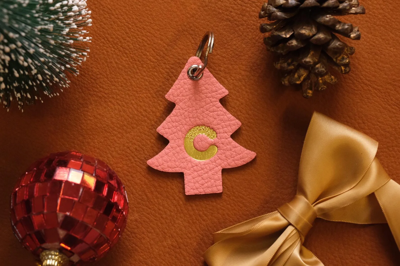 Key Chain Móc Khóa Da - Có Thể Tùy Chỉnh Màu - Hình 3