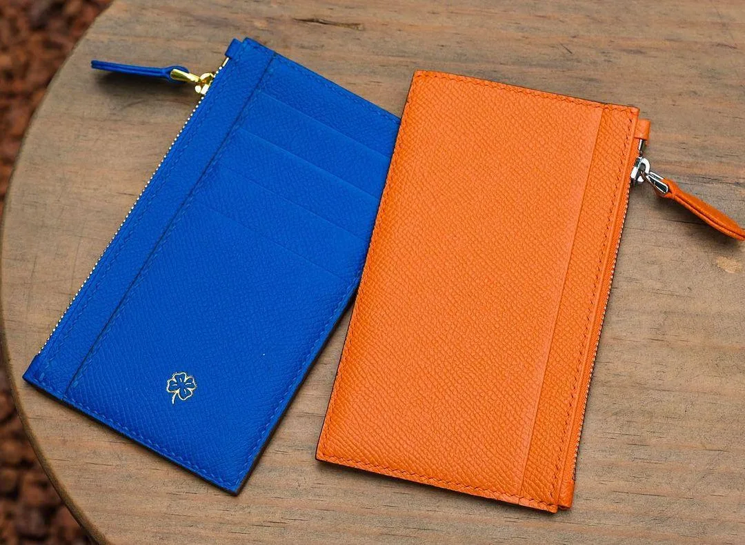 Card Holder Ví Đựng Thẻ – Da Epsom – Orange - Hình 9