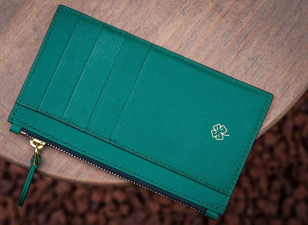 Card Holder Ví Đựng Thẻ – Da Epsom – Orange - Hình 5