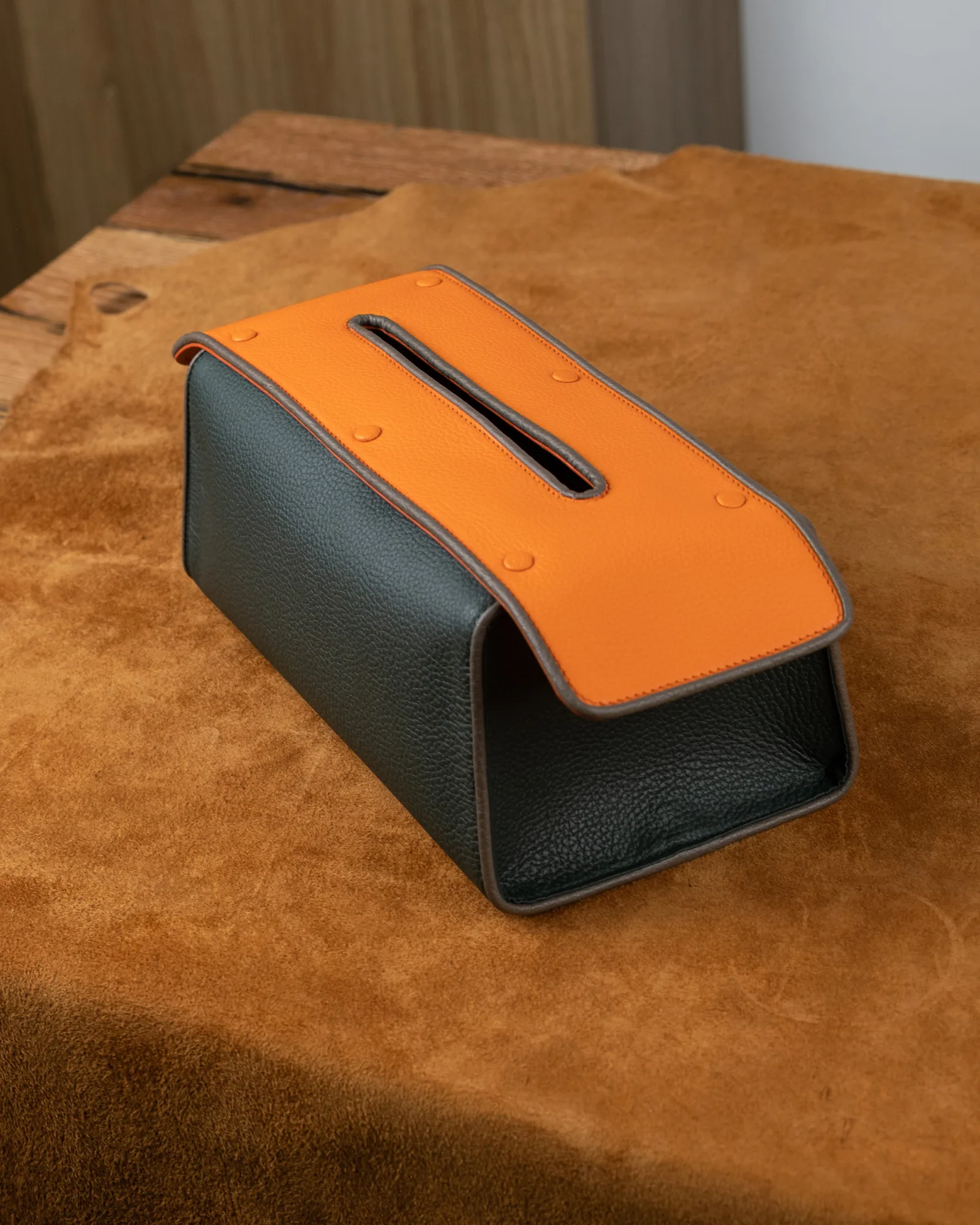 Tissue Box – Da Clemence – Olive x Orange - Hình 11