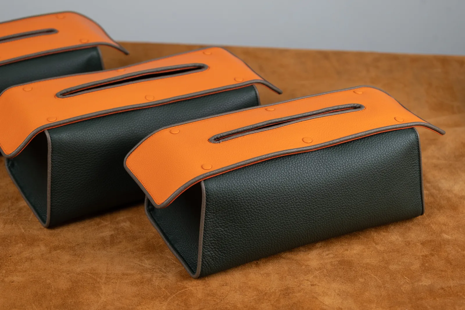 Tissue Box – Da Clemence – Olive x Orange - Hình 5