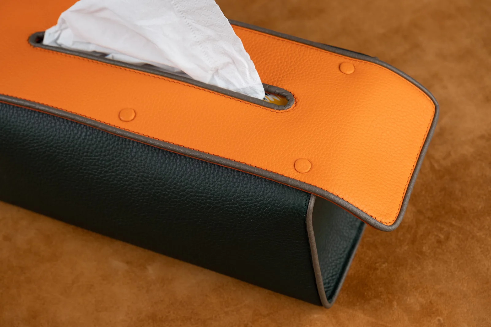 Tissue Box – Da Clemence – Olive x Orange - Hình 18