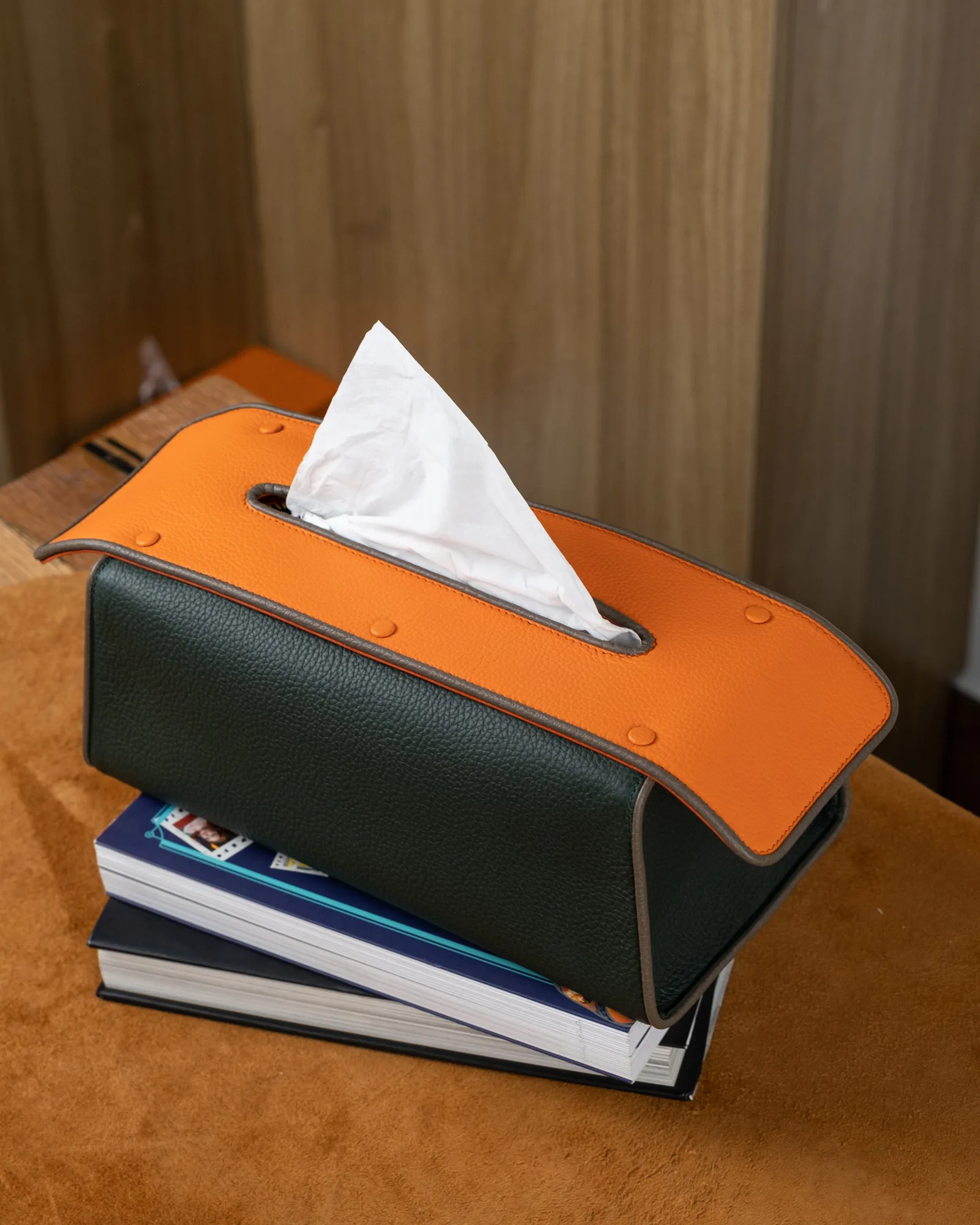 Tissue Box – Da Clemence – Olive x Orange - Hình 17