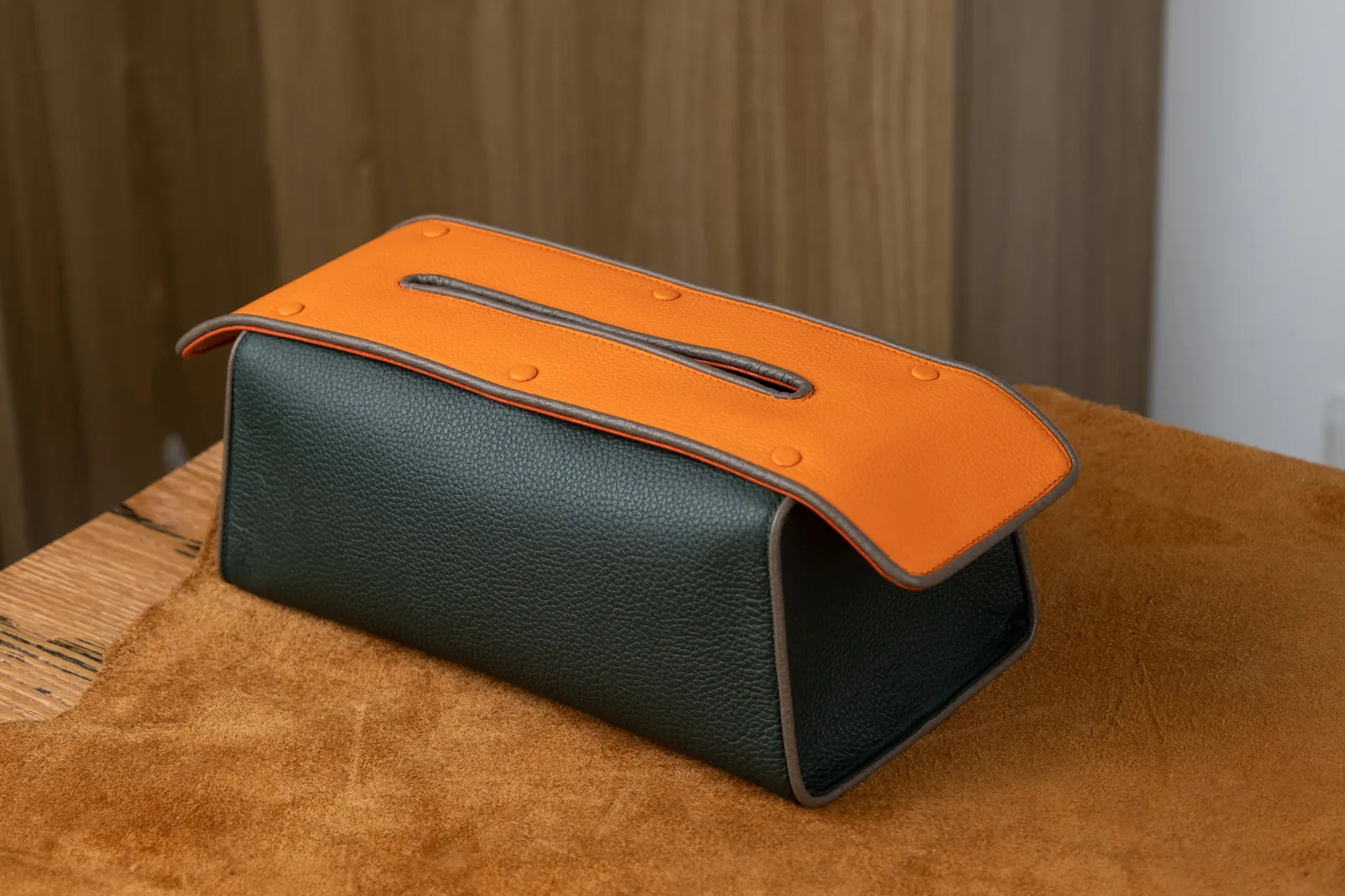 Tissue Box – Da Clemence – Olive x Orange - Hình 16