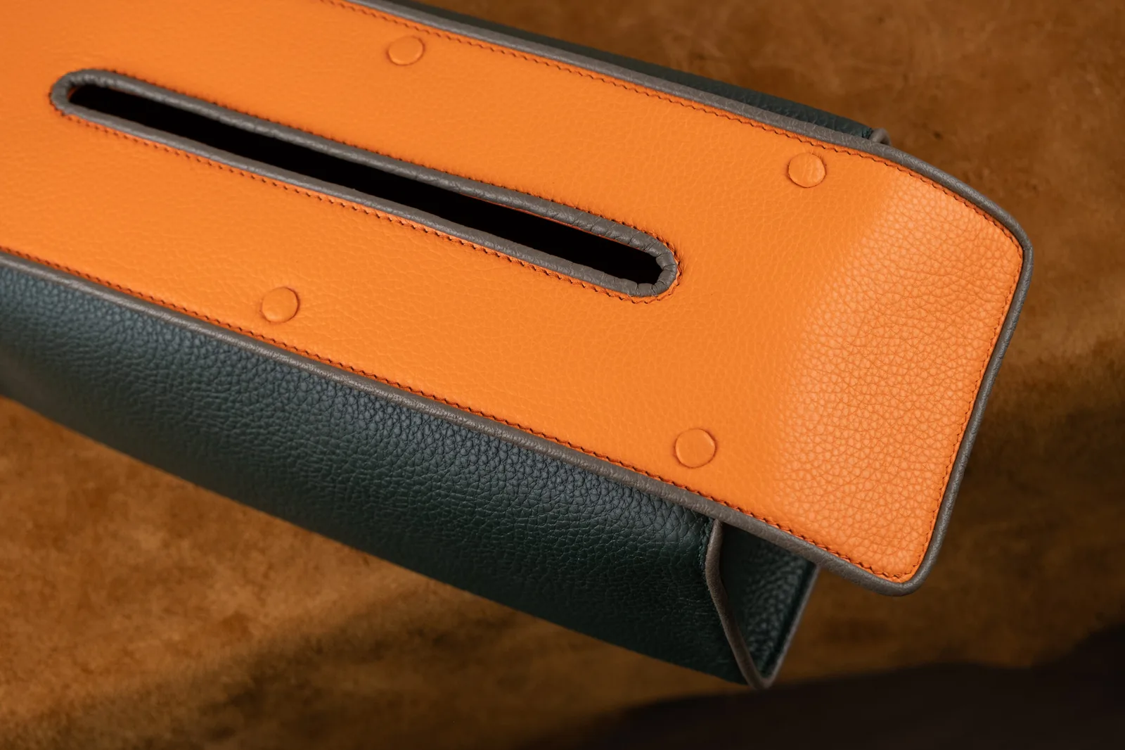 Tissue Box – Da Clemence – Olive x Orange - Hình 15