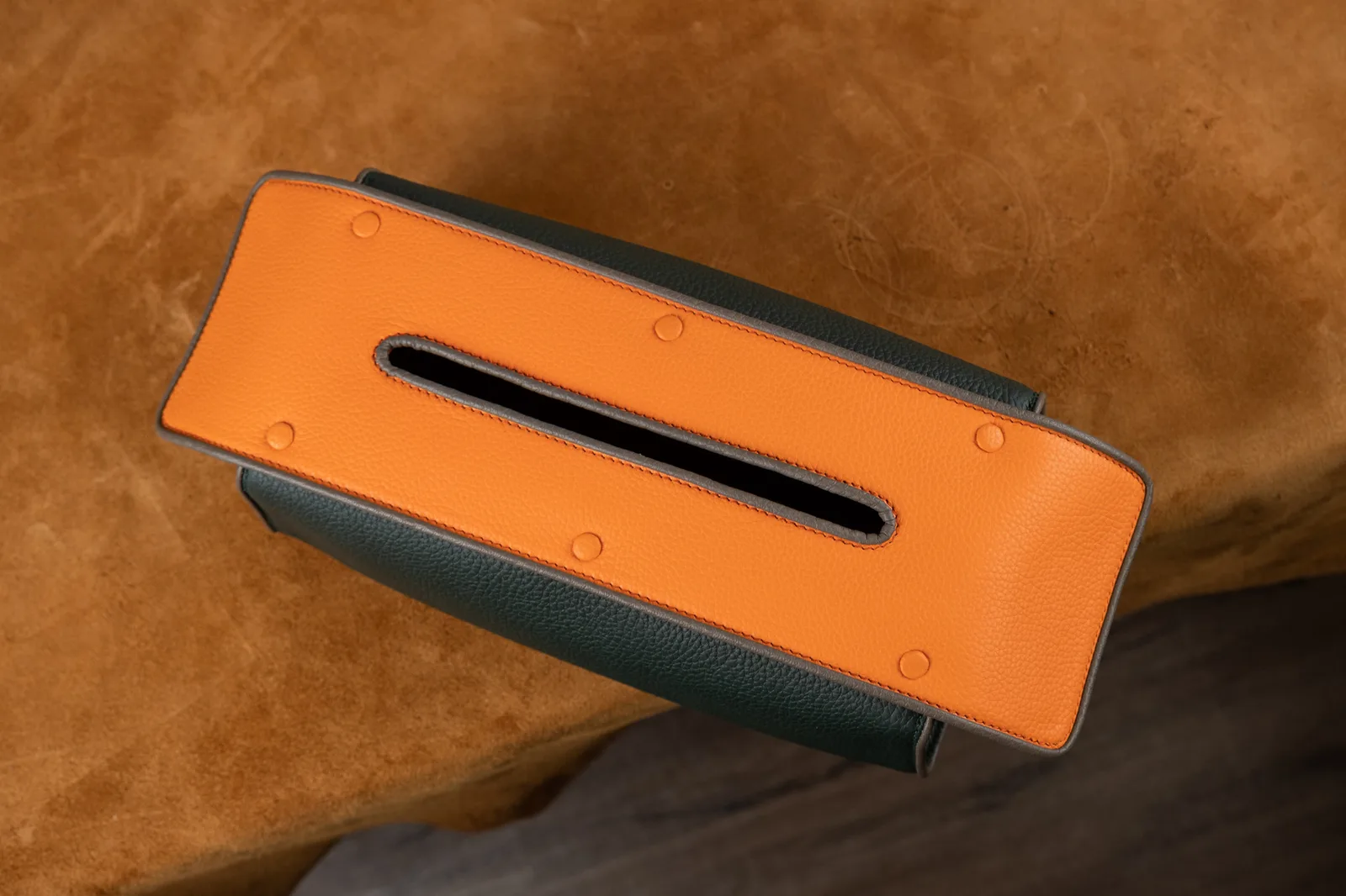 Tissue Box – Da Clemence – Olive x Orange - Hình 14
