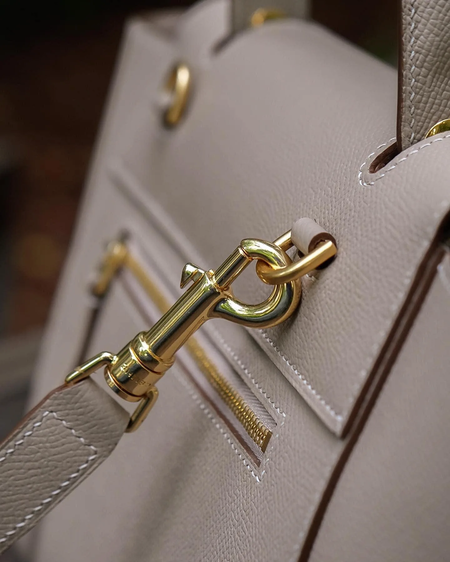 Belt Bag - Da Bê Epsom - Gainsboro - Hình 2