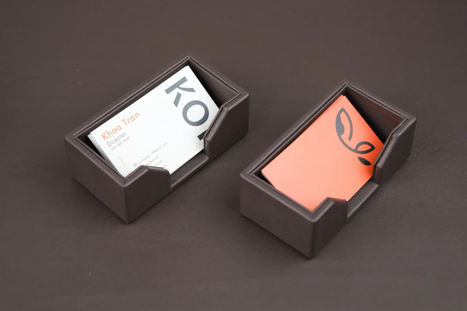 1 tấm lót bàn + 1 hộp bút TO + 1 HỘP BÚT NHỎ + 2 KHAY NHỎ — ảnh 9, KOI Leather