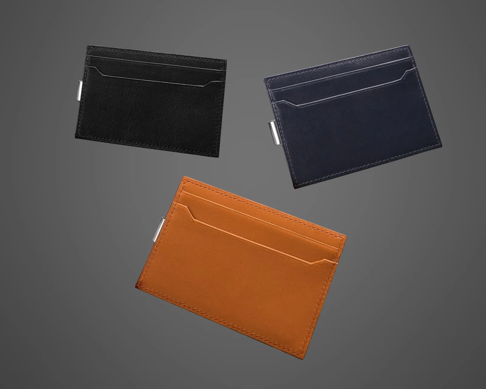 Ảnh Studio Ví thẻ Uptown Card Holder da bò có kẹp tiền - Koi Leather