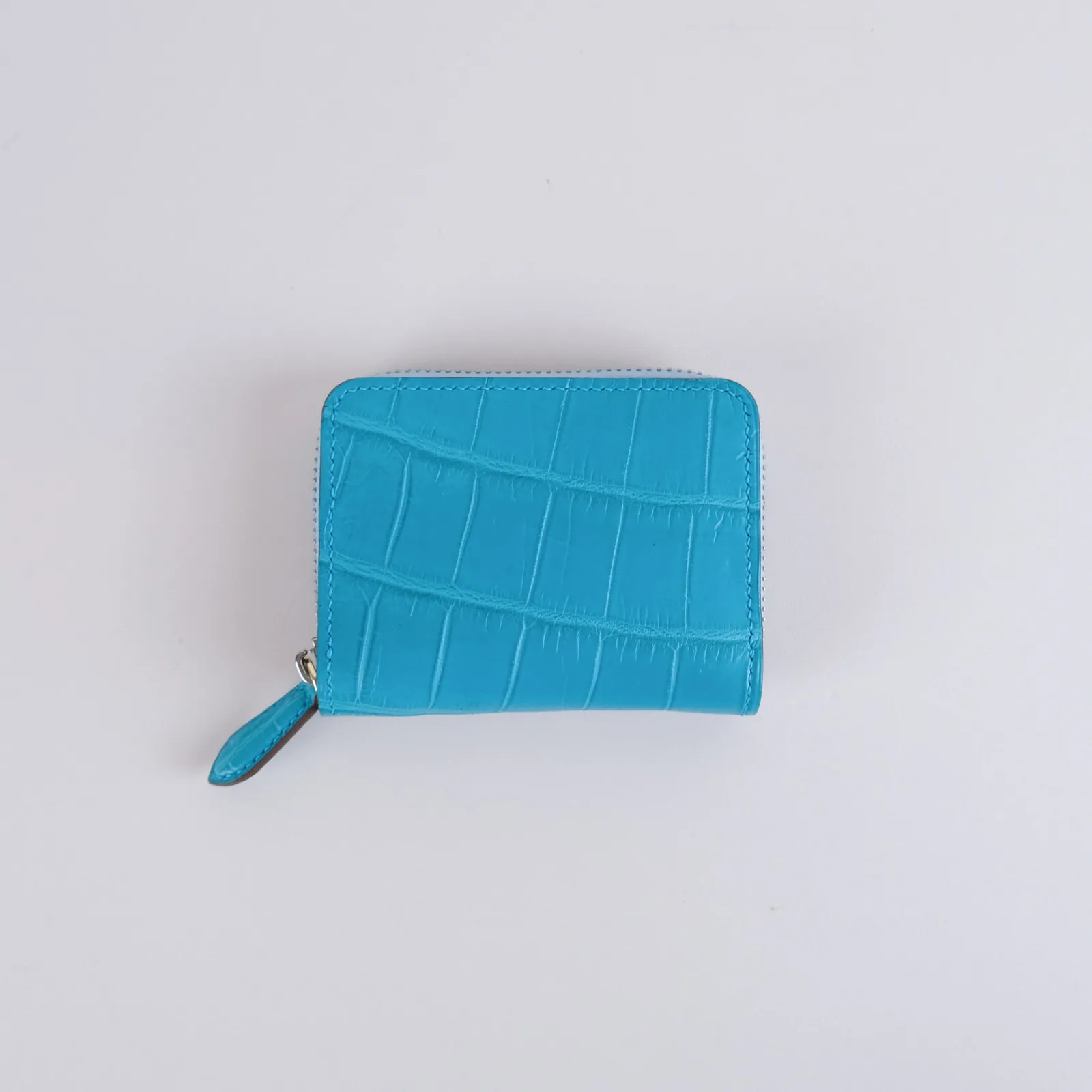 Ảnh Studio Ví zip mini da cá sấu khóa kéo - Koi Leather