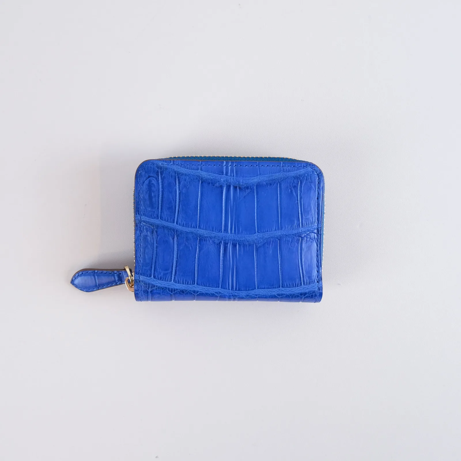 Ảnh Studio Ví zip mini da cá sấu khóa kéo - Koi Leather