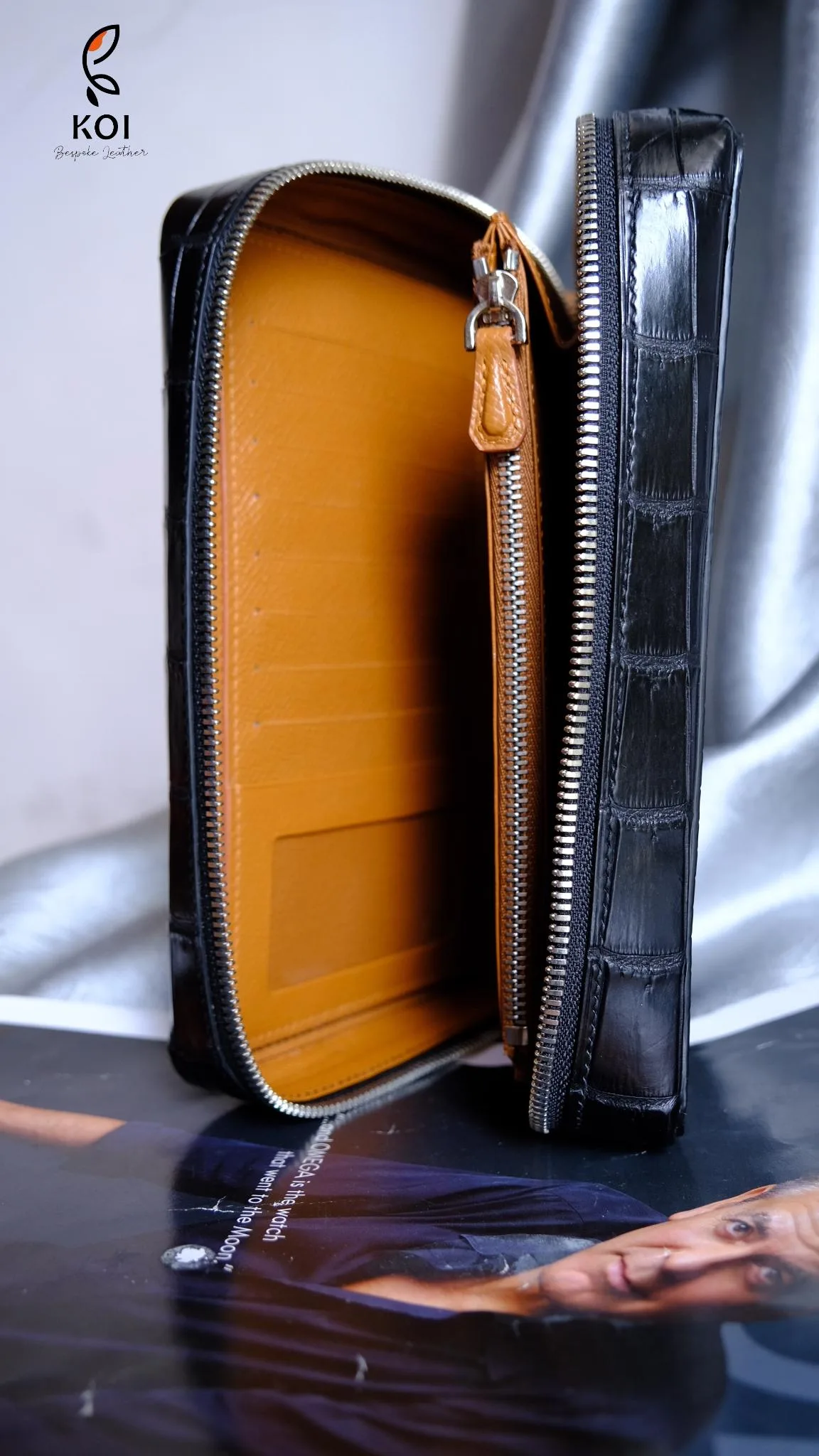 Clutch Da Nam - Alligator Henglong - Black - Hình 21