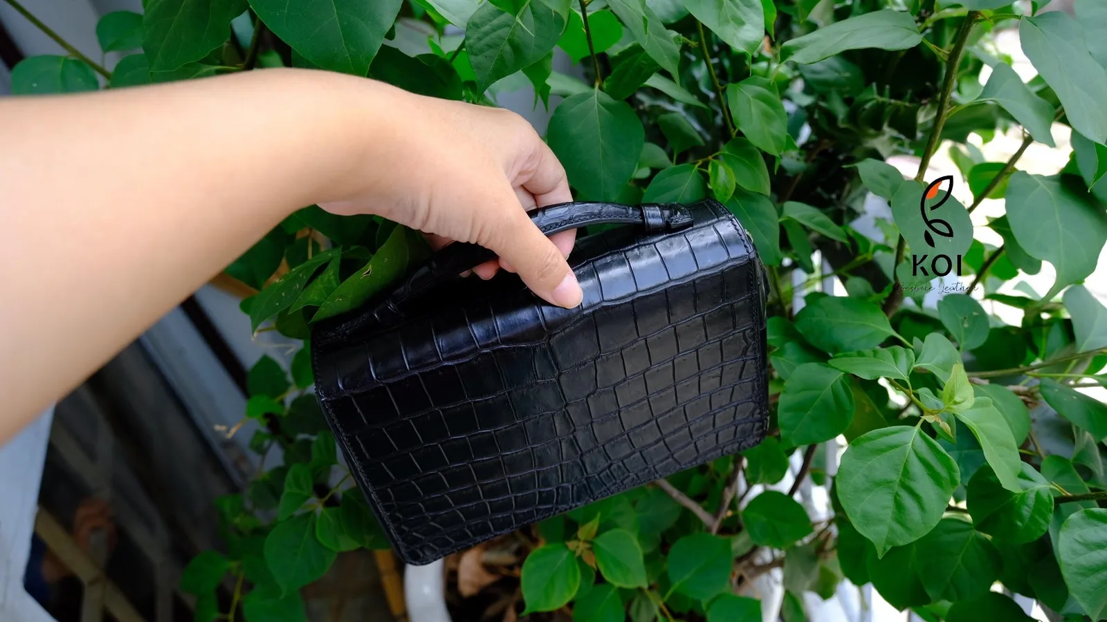 Clutch Da Nam - Alligator Henglong - Black - Hình 17