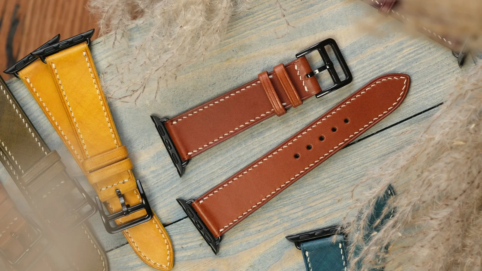 Ảnh Studio Dây đồng hồ da Buttero khâu tay cho Apple Watch - Koi Leather