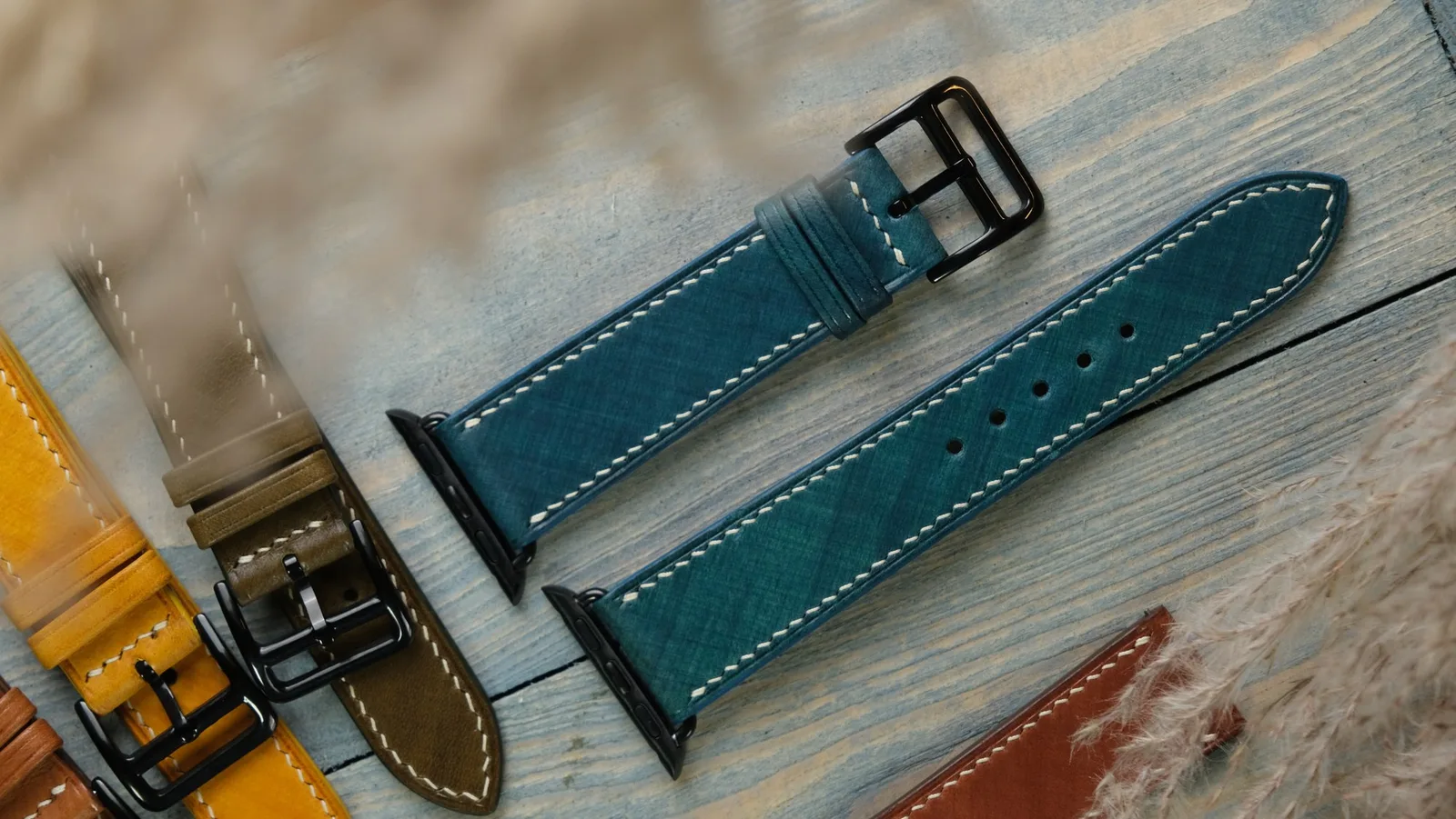 Ảnh Studio Dây đồng hồ da Buttero khâu tay cho Apple Watch - Koi Leather