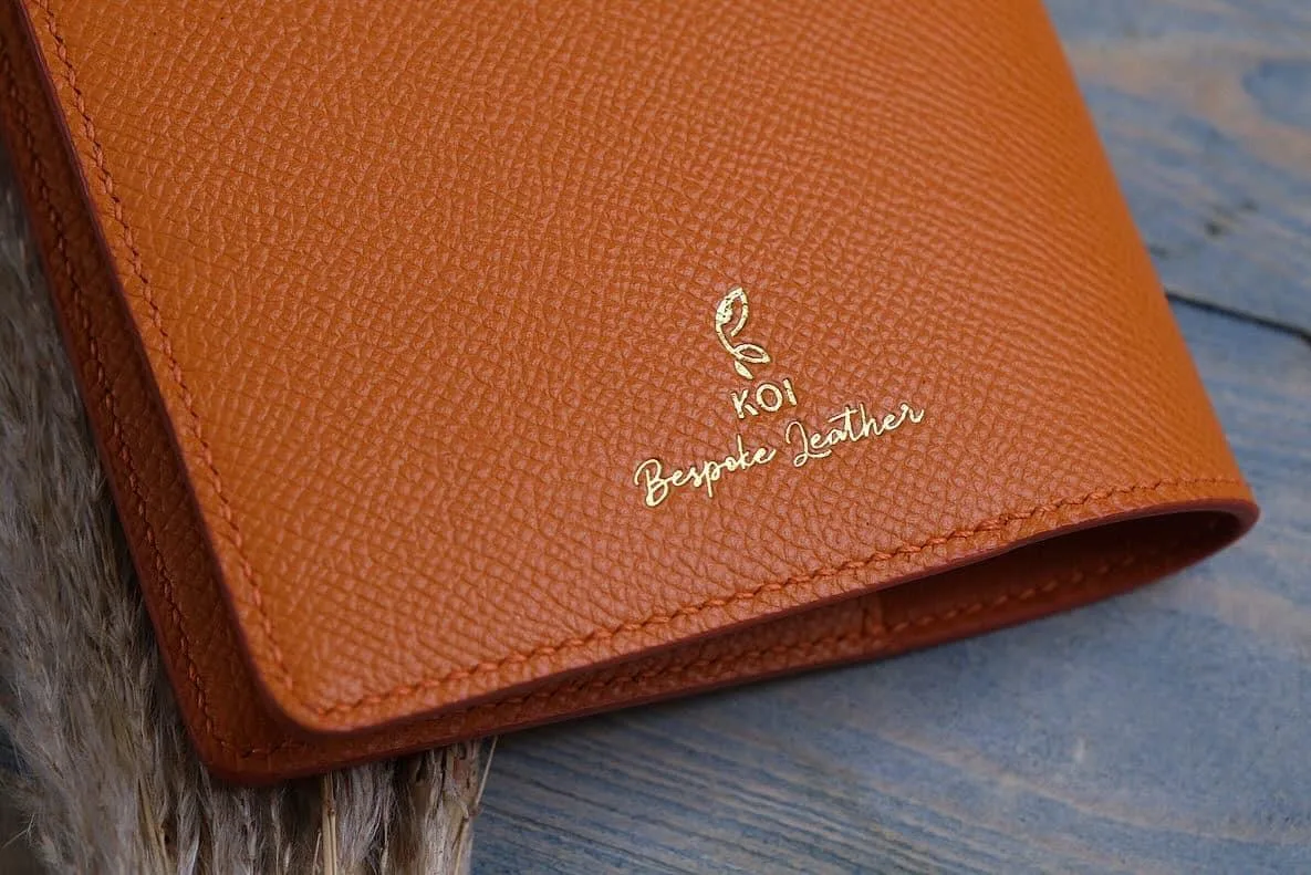 Book Cover - Da Buttero, Epsom - Brown, Orange - Hình 2