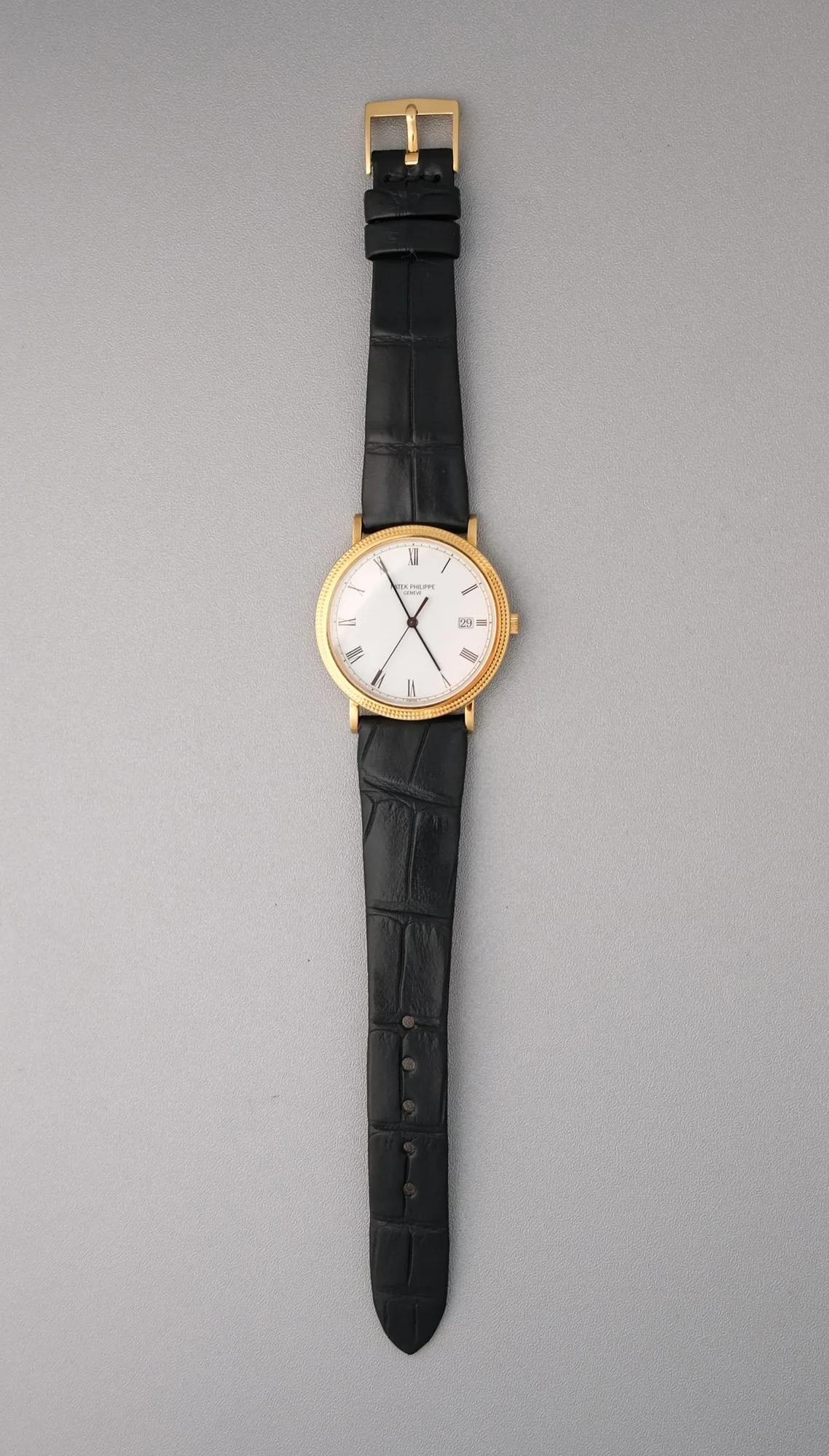 Ảnh Studio Dây đồng hồ da cá sấu cho Patek Philippe - Koi Leather