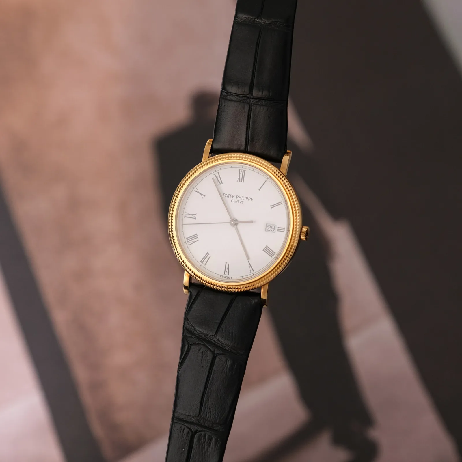 Ảnh Lifestyle Dây đồng hồ da cá sấu cho Patek Philippe - Koi Leather