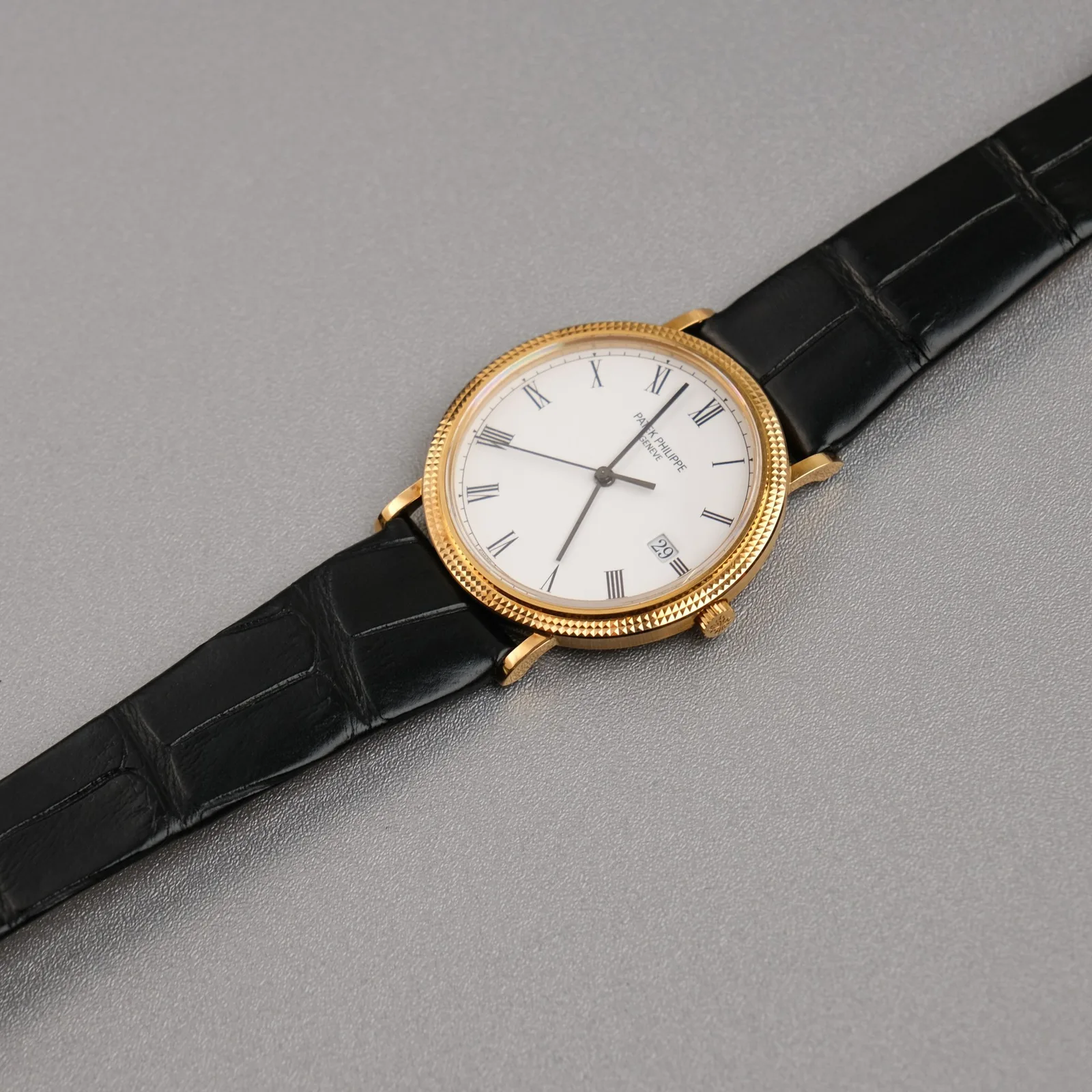 Ảnh Studio Dây đồng hồ da cá sấu cho Patek Philippe - Koi Leather
