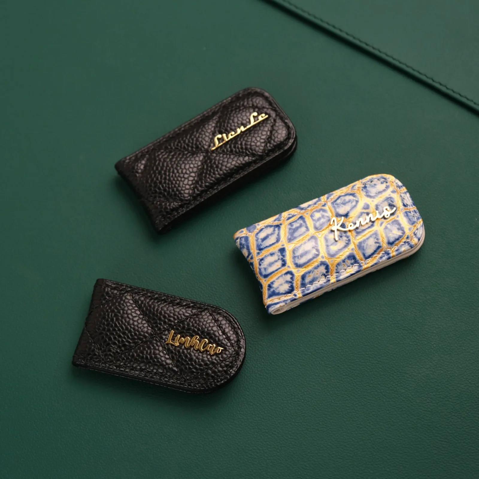 Ảnh Studio Money Clip - KOI Leather