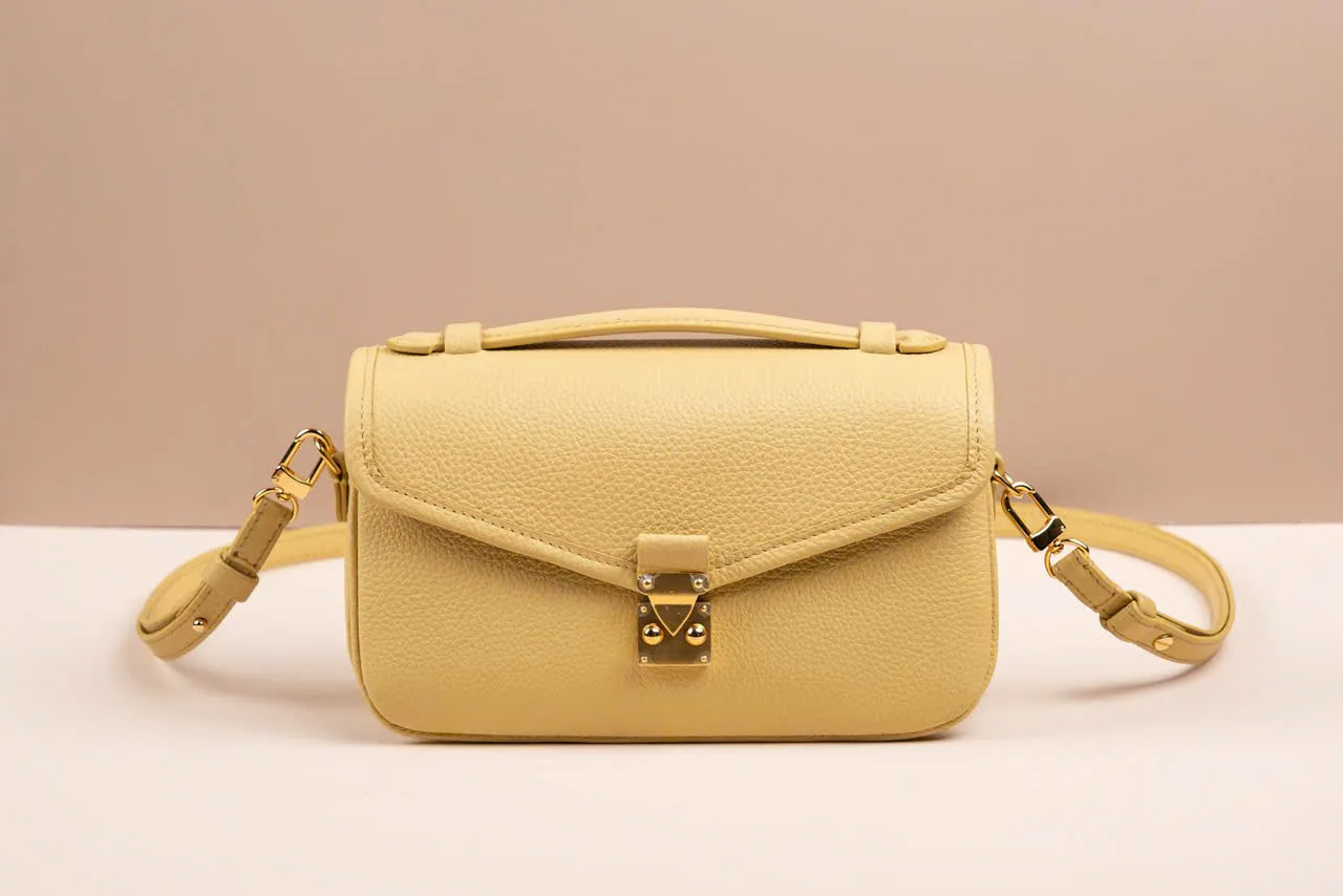 Túi Chub - Da Bò - Yellow - KOI Leather