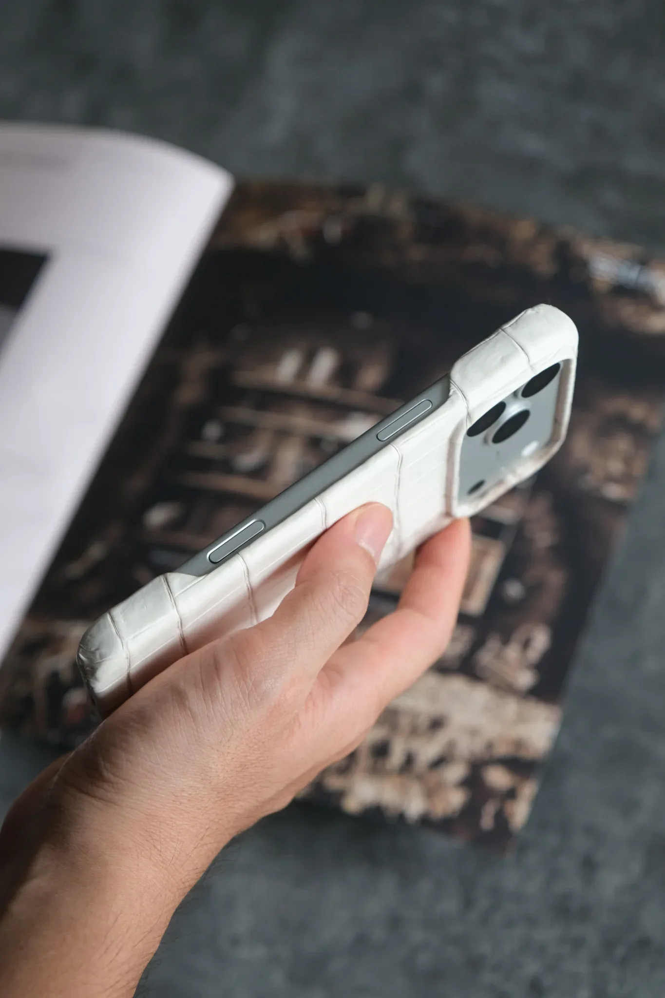 Ảnh Studio Ốp lưng iphone cá sấu Himalaya - Koi Leather