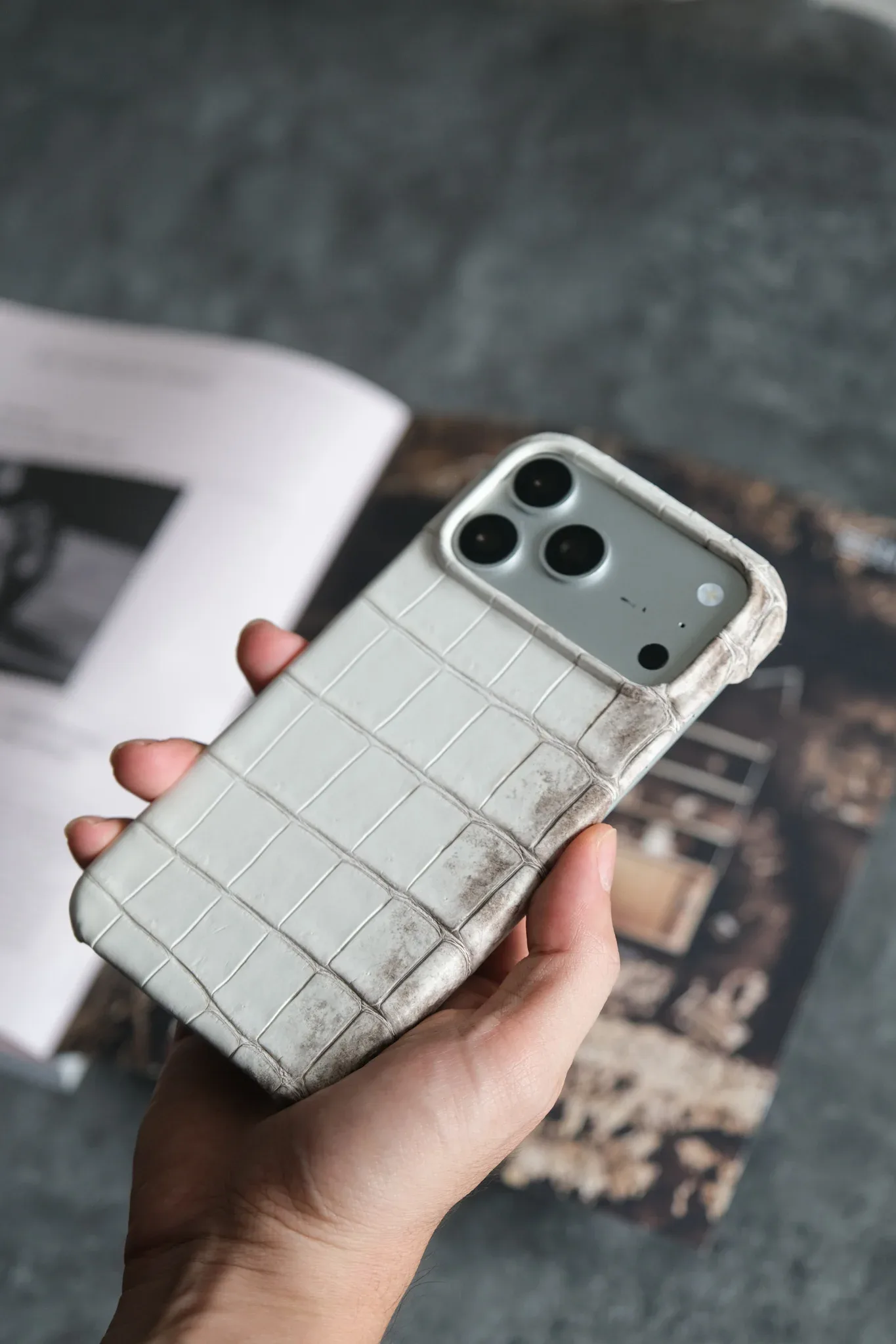 Ảnh Studio Ốp lưng iphone cá sấu Himalaya - Koi Leather