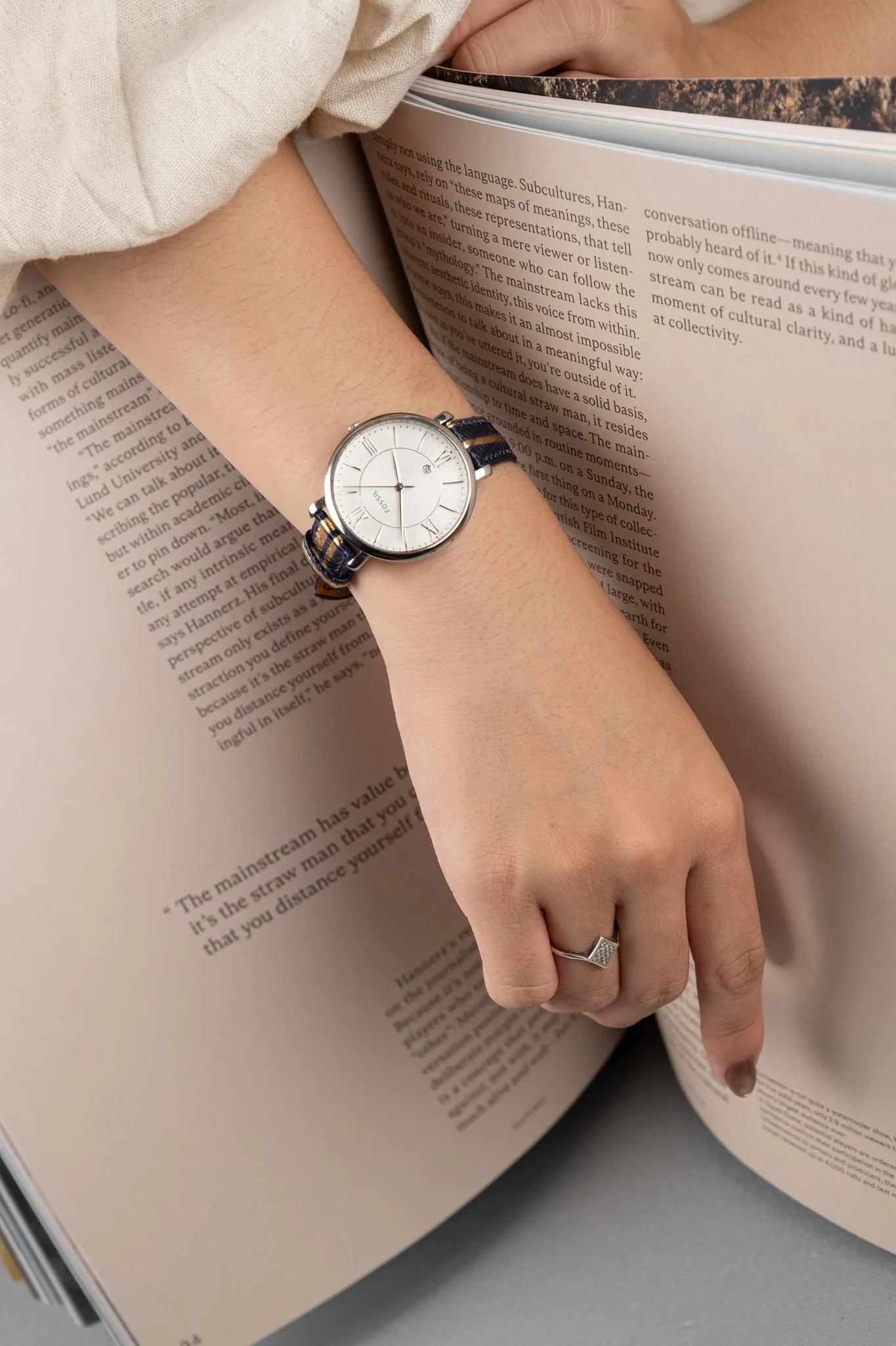 Dây Đồng Hồ - Da Cá Sấu - Black - Hình 9