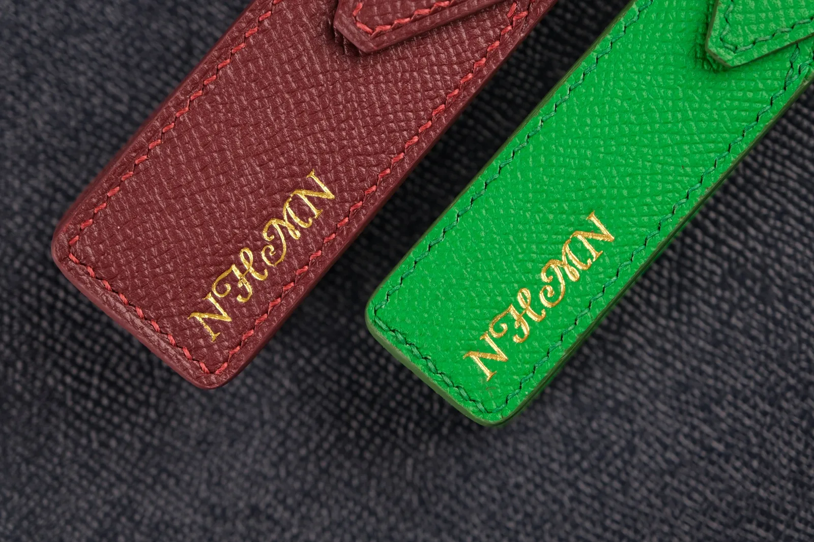 Ảnh Bao da đựng bút đơn da Epsom nắp gài - Koi Leather