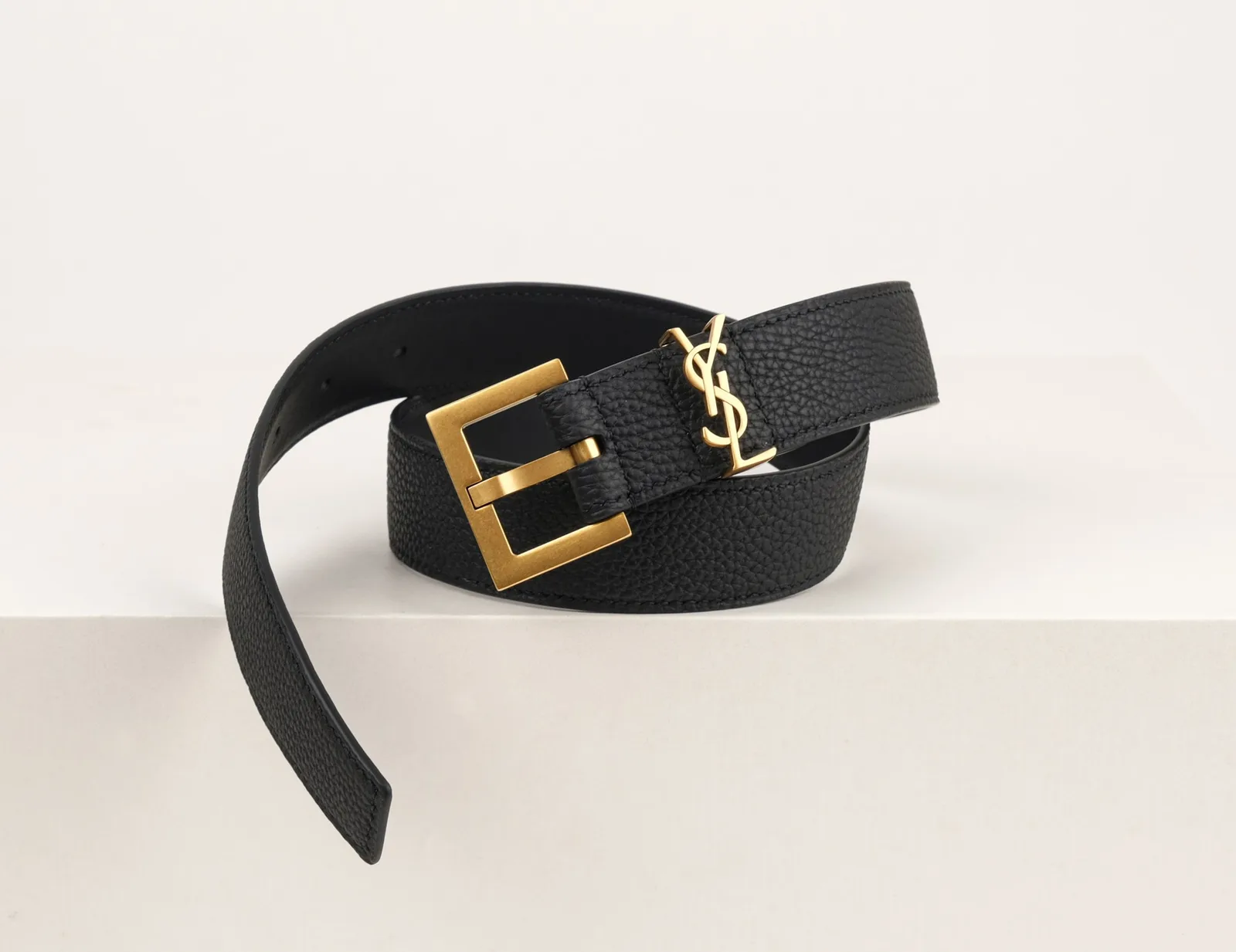 Ảnh Studio Dây lưng da bò màu đen cho mặt khóa kim - Koi Leather