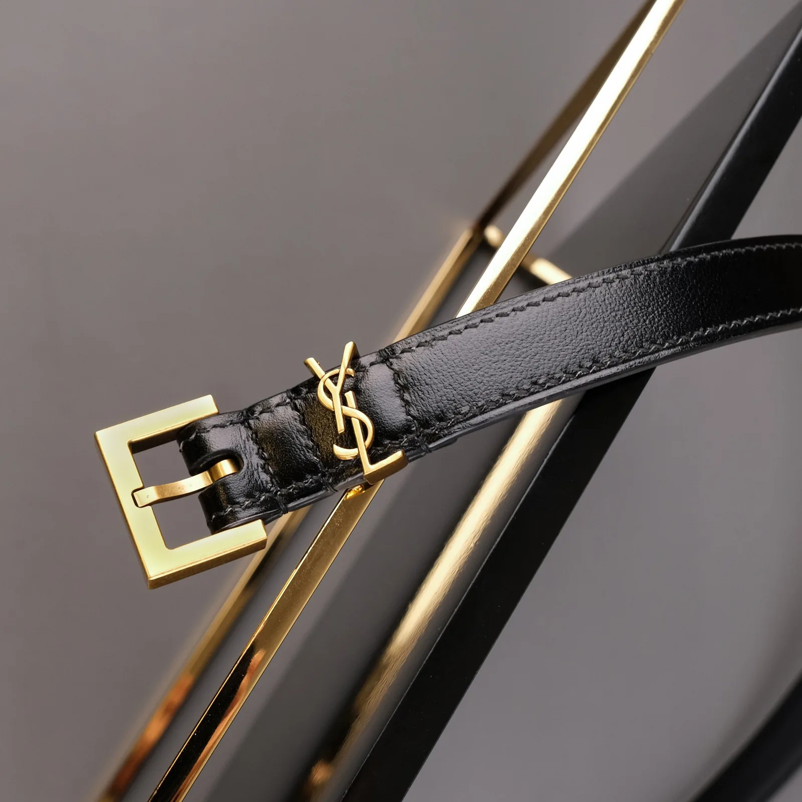 Ảnh Studio Dây lưng da bò màu đen cho mặt khóa kim - Koi Leather