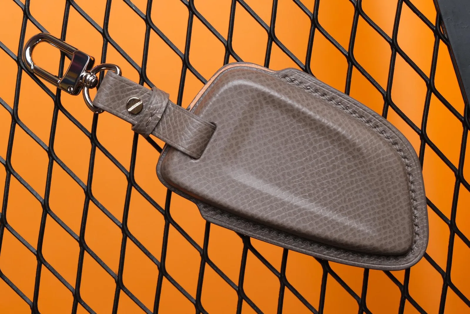 Key Cover Bao Da Bọc Chìa Khóa - Da Epsom - SaddleBrown - Hình 2