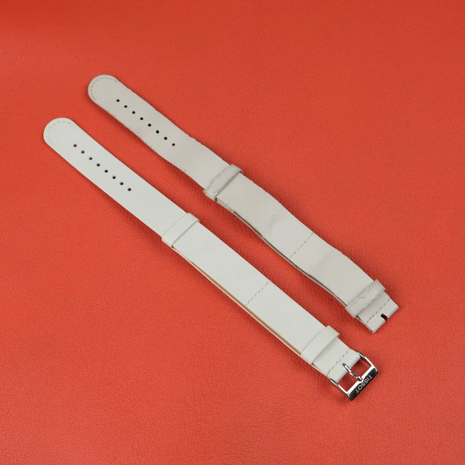 Dây Da Đồng Hồ Da Bò Swift Trắng Handmade