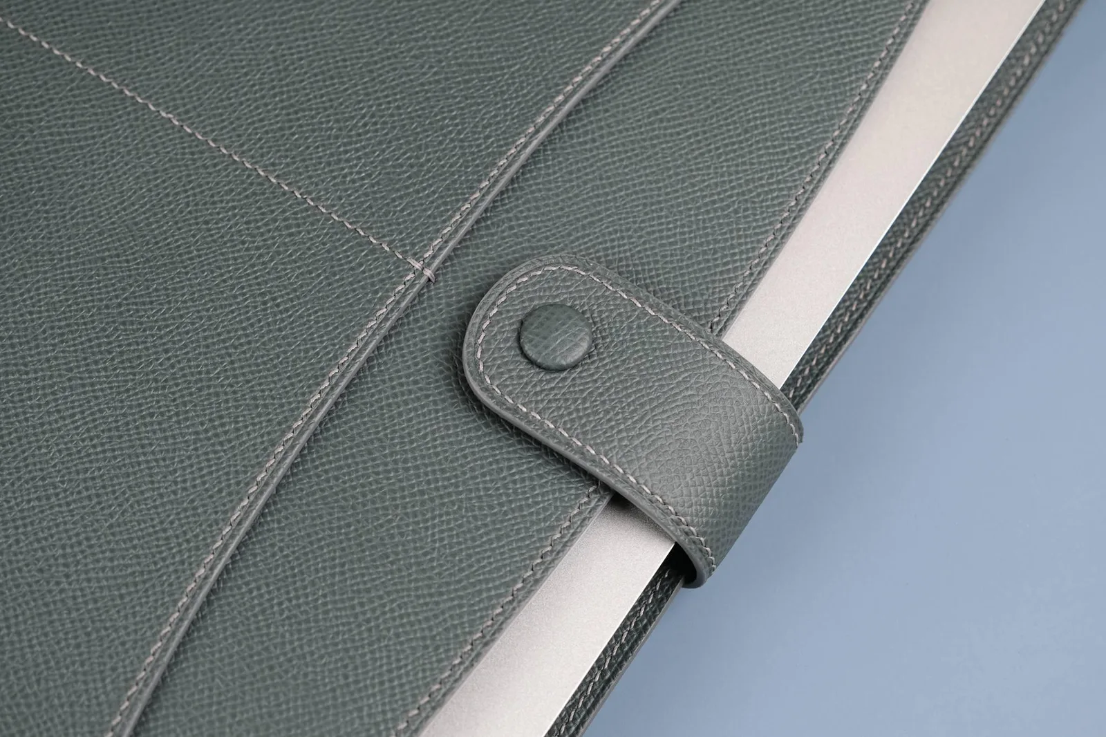 Laptop Sleeve - Da Epsom - SlateGray - Hình 2