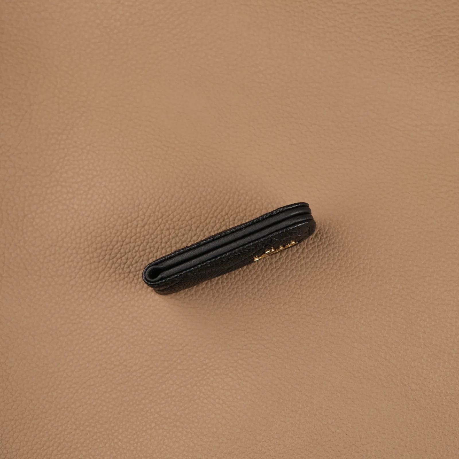 Kẹp Tiền Money Clip - Da Caviar - Black - Hình 8