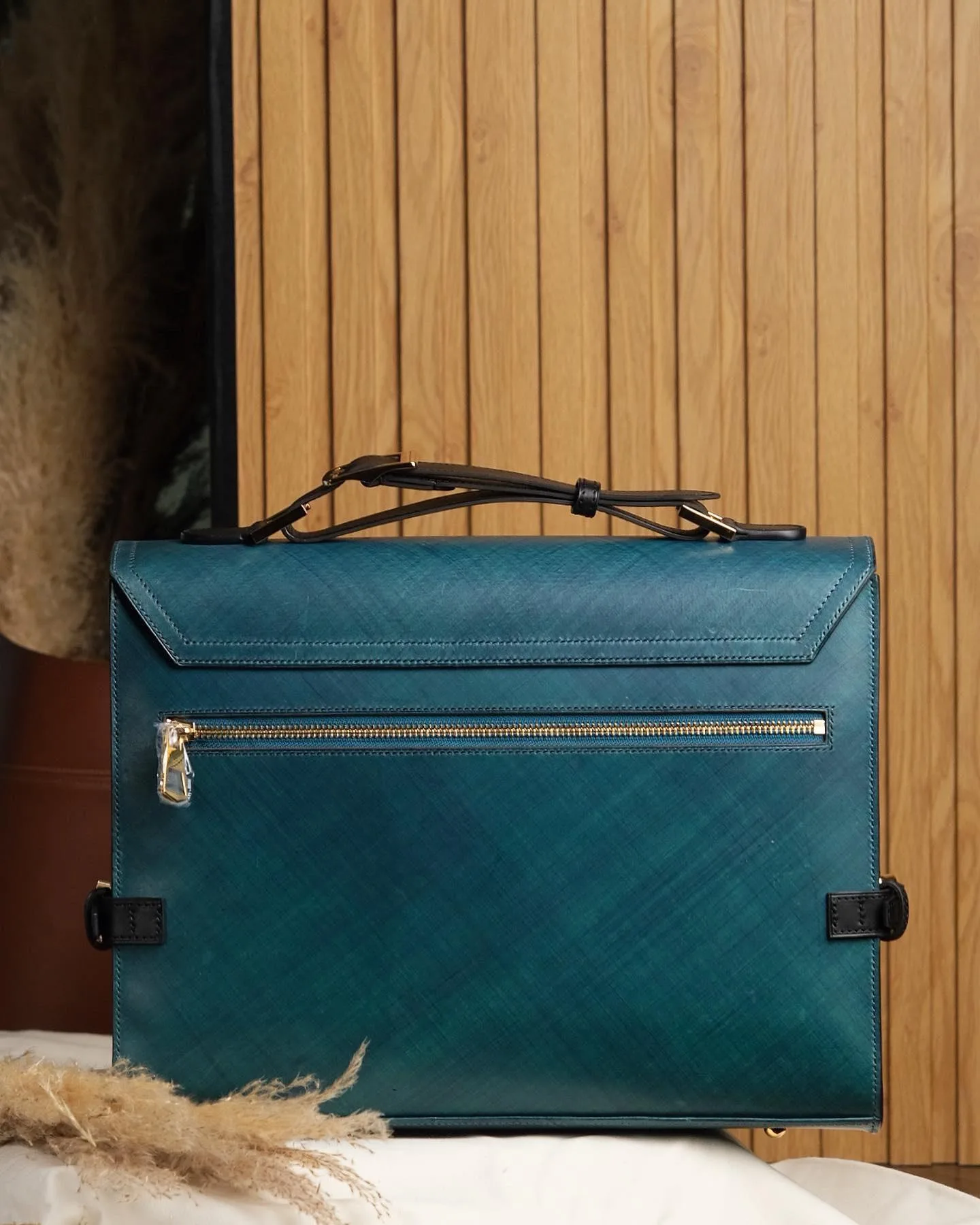 Oppa Bag - Da Bò Ý - Goldenrod x SaddleBrown - Hình 6