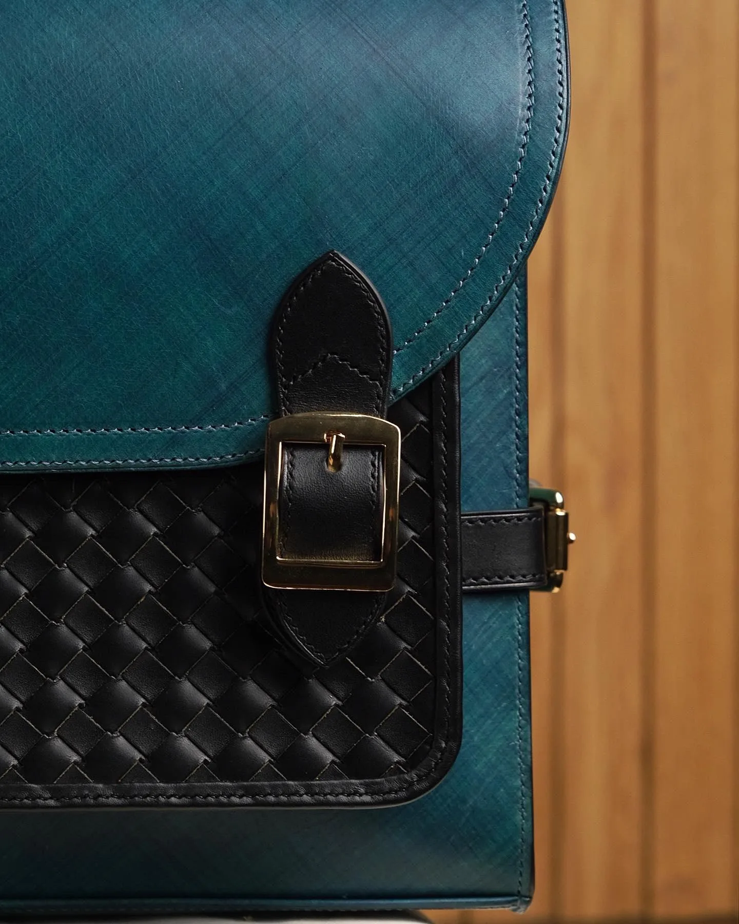 Oppa Bag - Da Bò Ý - Goldenrod x SaddleBrown - Hình 7