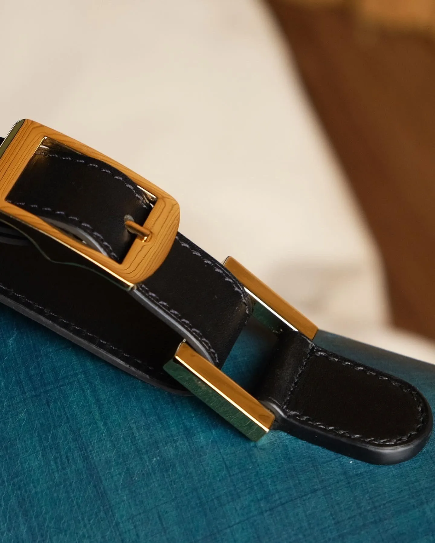 Oppa Bag - Da Bò Ý - Goldenrod x SaddleBrown - Hình 8