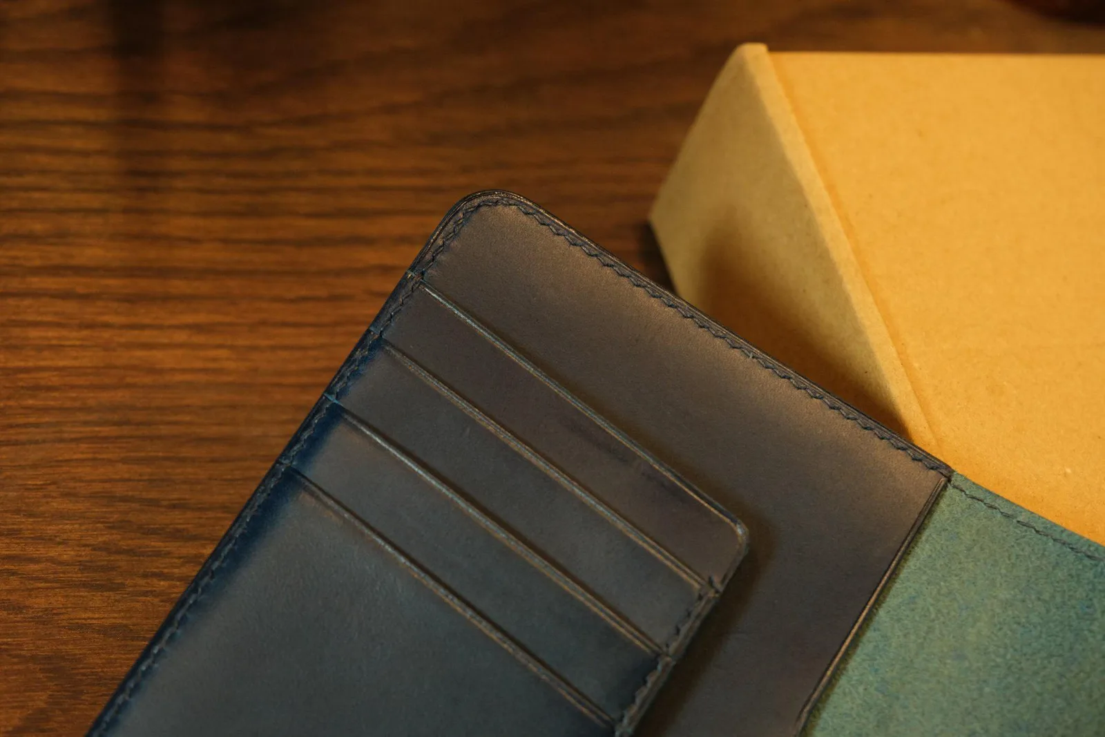 Passport Cover - Da Butero - Navy x DarkCyan - Hình 8