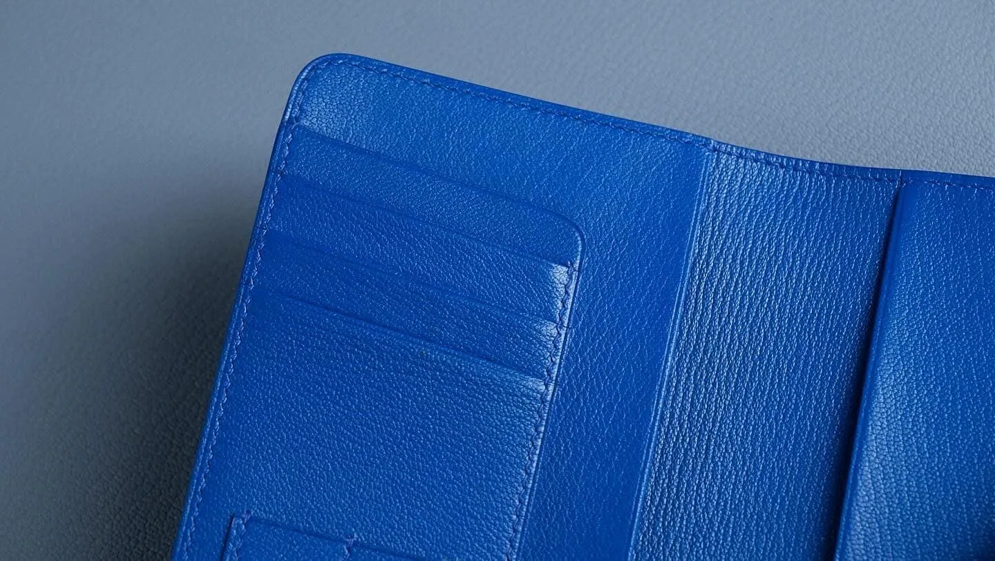 Passport Cover - Da Dê Alran - Blue - Hình 3