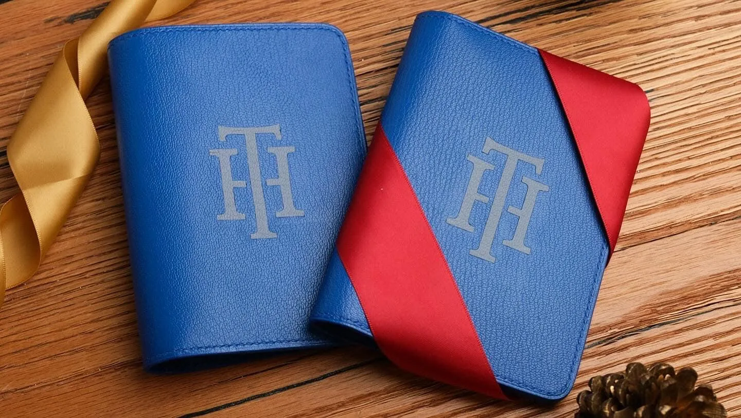 Passport Cover - Da Dê Alran - Blue - Hình 5